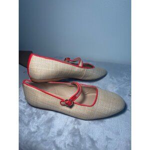 Antonio Melani Women's Size 8 Mary Jane Ballet Flats beige